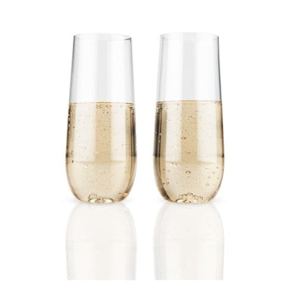 TRUE Flexi Stemless Champagne Flute Set of 2