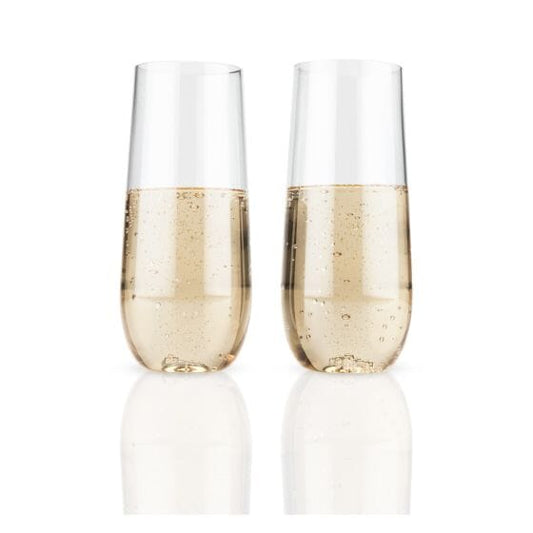 TRUE Flexi Stemless Champagne Flute Set of 2