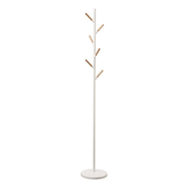 Yamazaki 70" Steel Coat Rack with Wooden Pegs