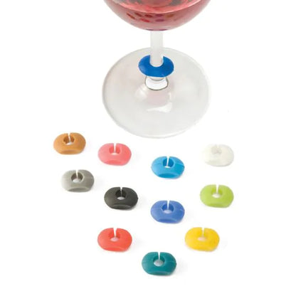 TRUE Wine-O Silicone Wine Charms Set of 12