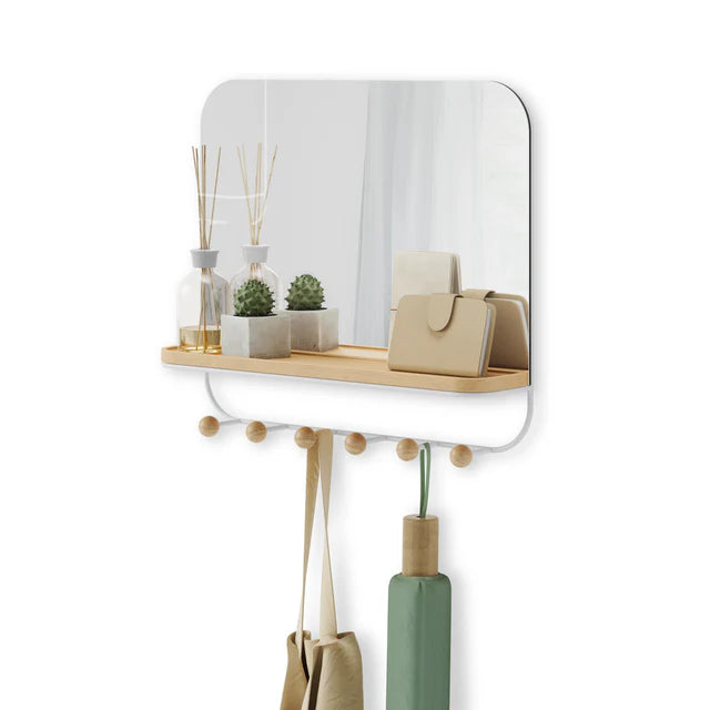 Umbra Estique Mirror With Hooks