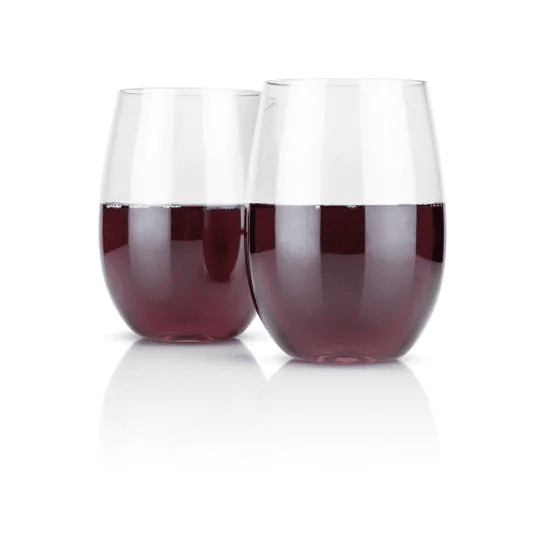 TRUE Flexi Stemless Wine Glasses Set of 2