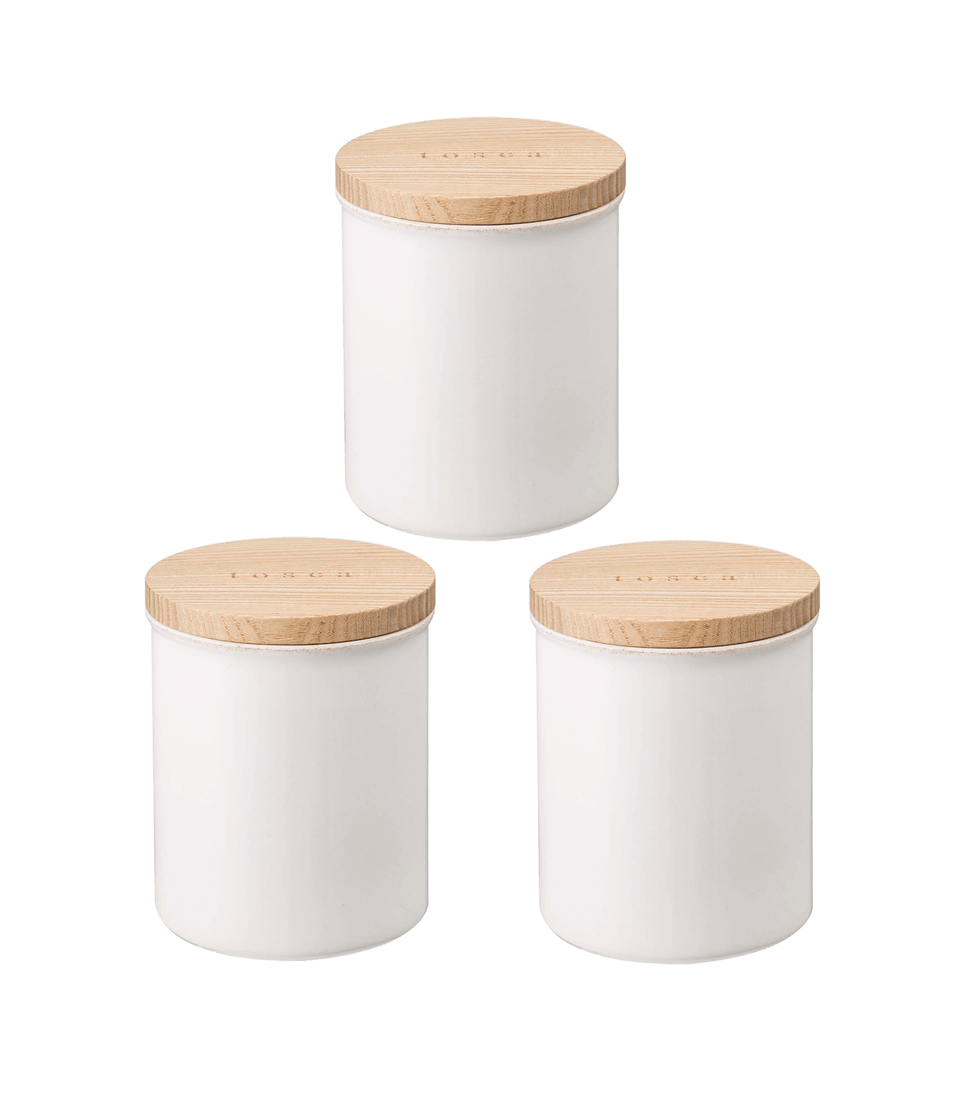 Yamakazi Plain Ceramic Canister Set of 3