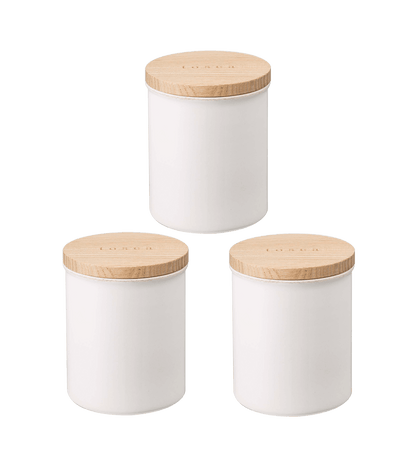 Yamakazi Plain Ceramic Canister Set of 3