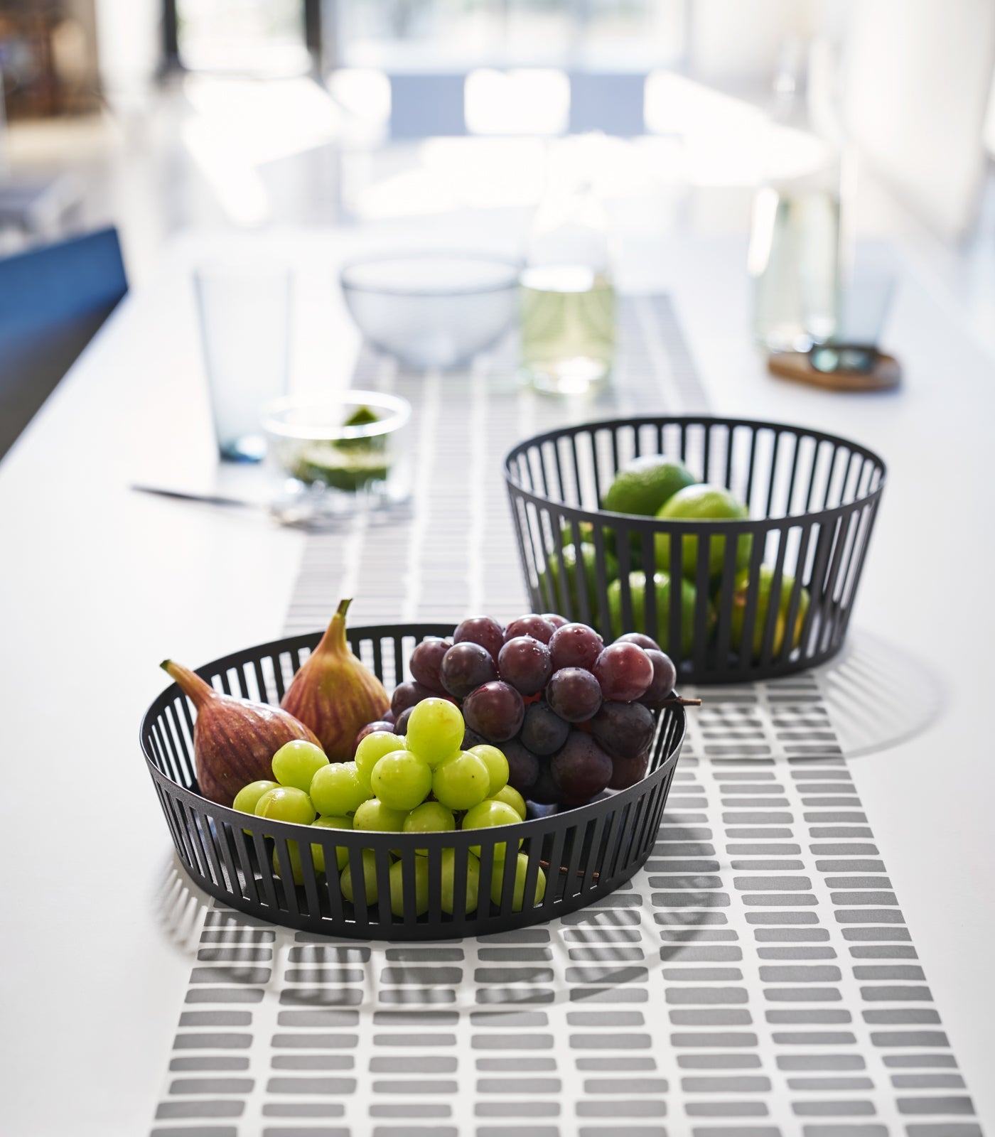 Yamakazi Wide Steel Fruit Basket