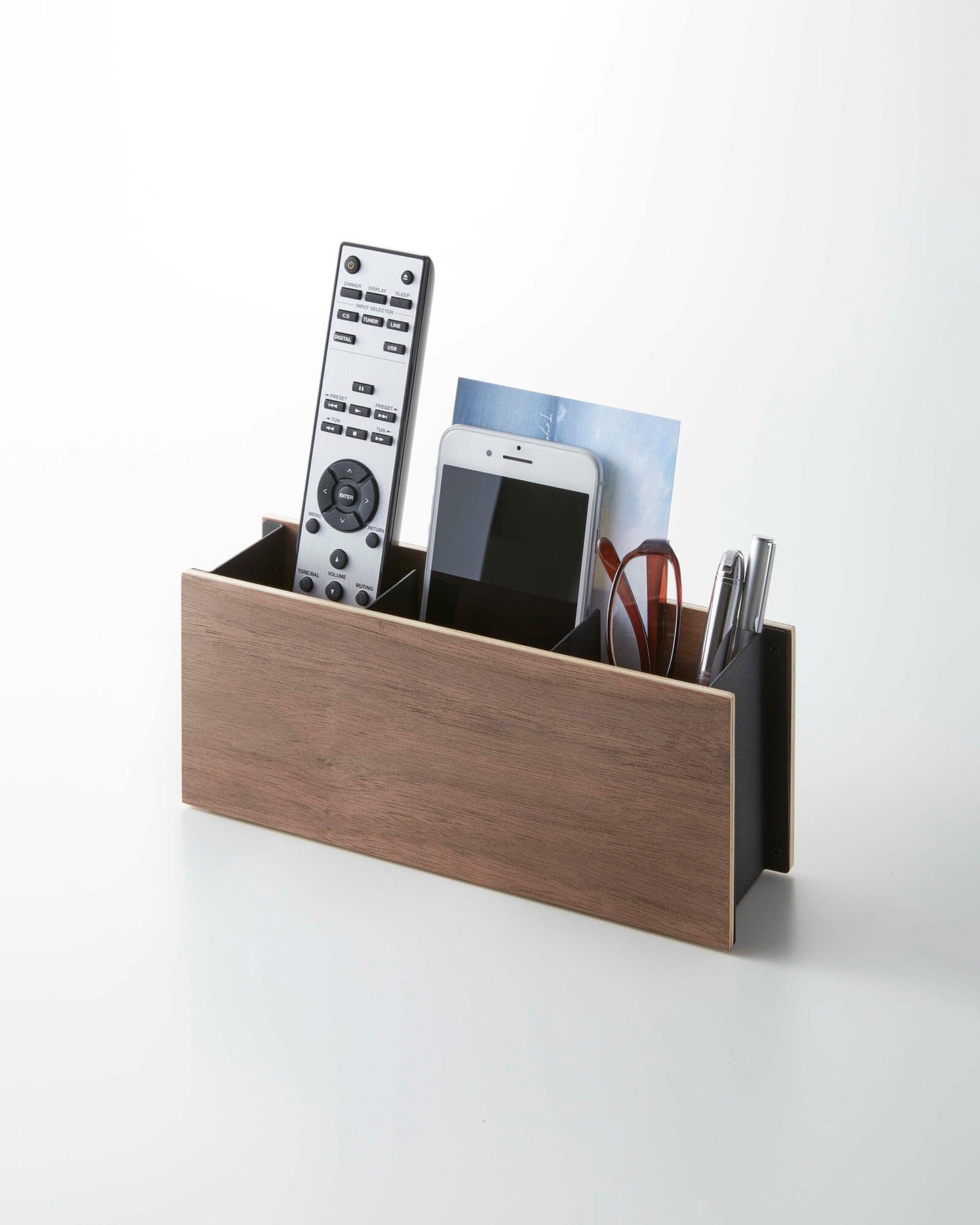 Yamakazi Steel & Wood Desk Organizer