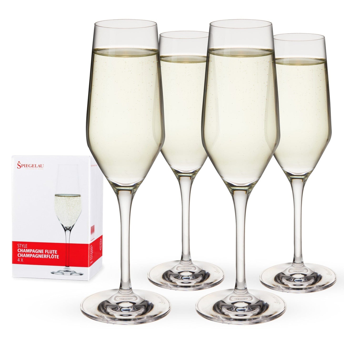 Spiegelau Style 8.5 oz Champagne Flutes Set of 4