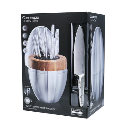 Cuisine::pro ID3 Knife Block - The Egg 9 Piece Set