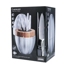 Load image into Gallery viewer, Cuisine::pro ID3 Knife Block - The Egg 9 Piece Set
