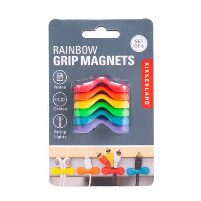 Kikkerland Rainbow Grip Magnets