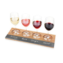 Load image into Gallery viewer, Acacia Wood Wine Flight Board by Twine®
