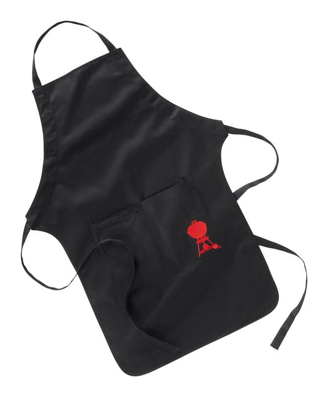 Weber Black Cotton Solid Apron