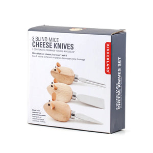 Kikkerland Cheese Mice Knives