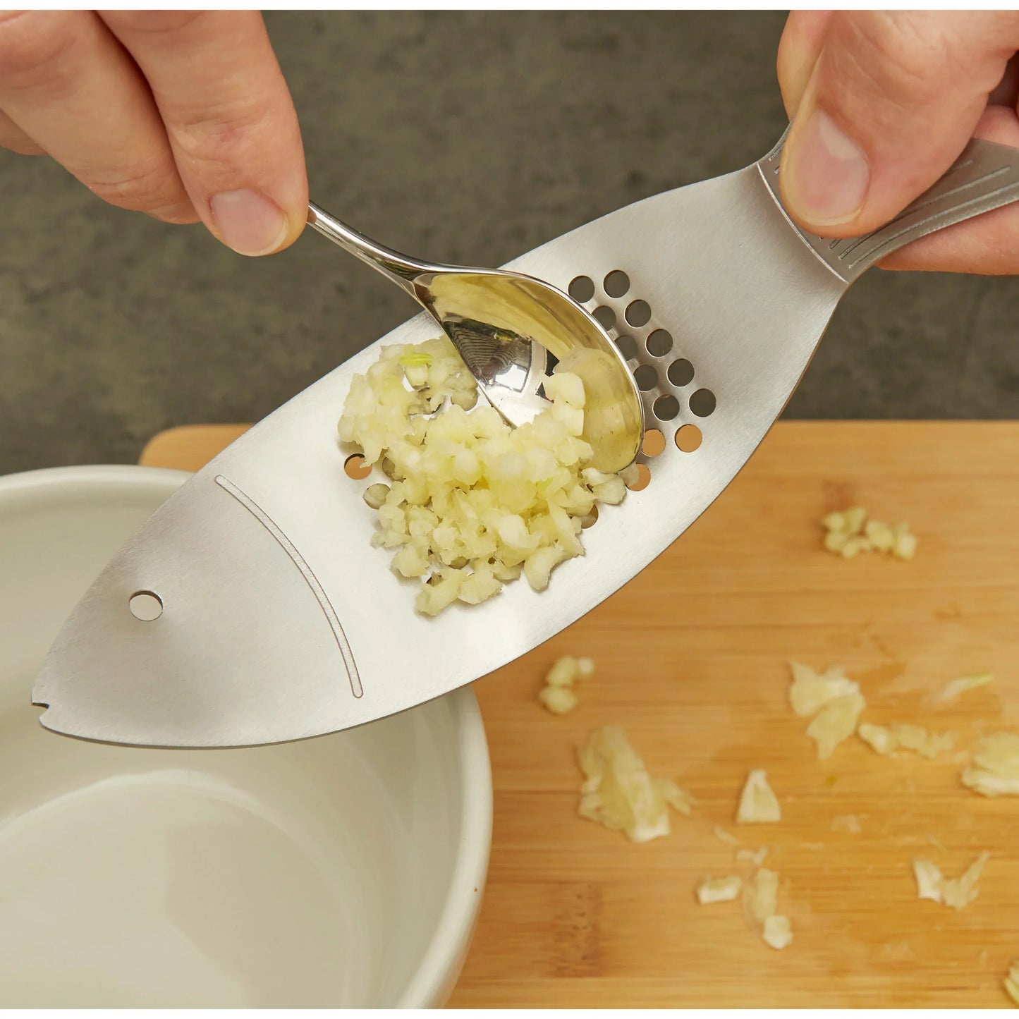 Kikkerland Fish Garlic Press