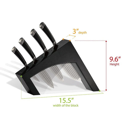 CasaWare 5 Piece Knife Block Set