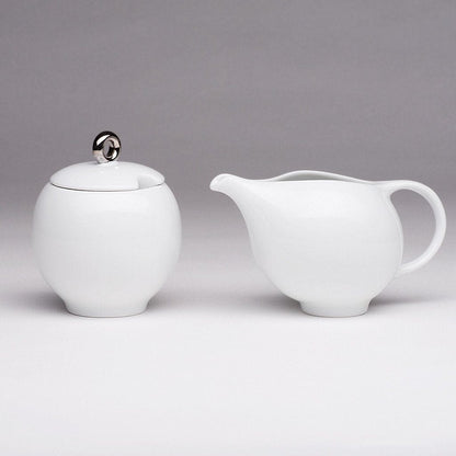 EVA 6-piece tea set - White porcelain