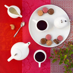 EVA 6-piece tea set - White porcelain