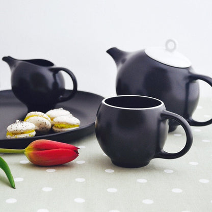 EVA 6-piece tea set - Black matte