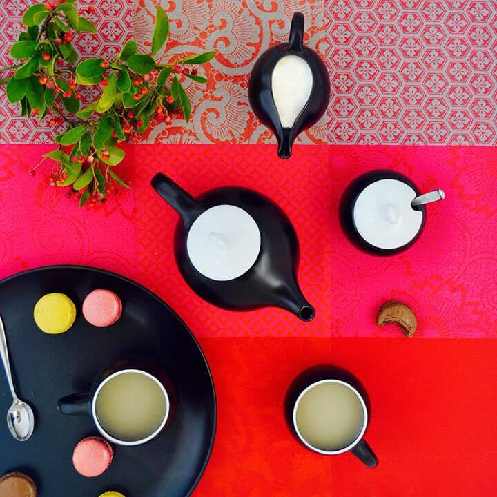 EVA 6-piece tea set - Black matte