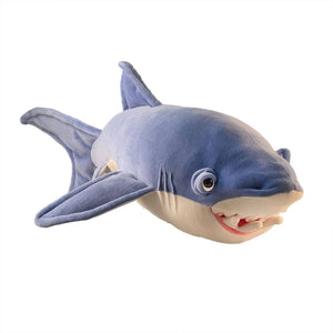 Plush Shark Soft Sculpture and Pillow