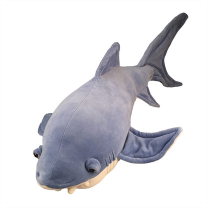 Plush Shark Soft Sculpture and Pillow
