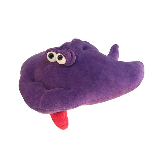 Plush Purple Stingray Soft Sculpture