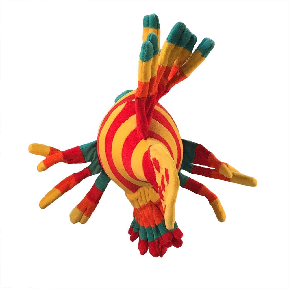 Plush Yellow & Red Fish Soft Sculpture