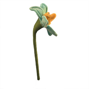 Plush Jonquil Flower Soft Sculpture