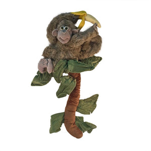 Plush Monkey In A Vine Soft Sculpture