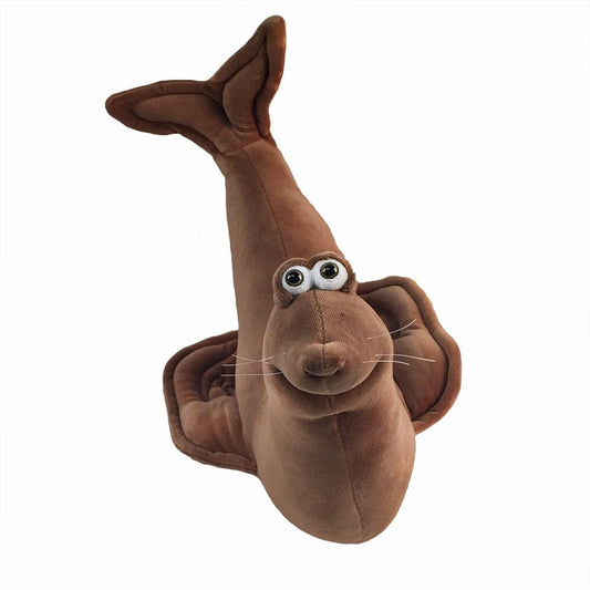 Plush Seal Soft Sculpture and Neck Pillow