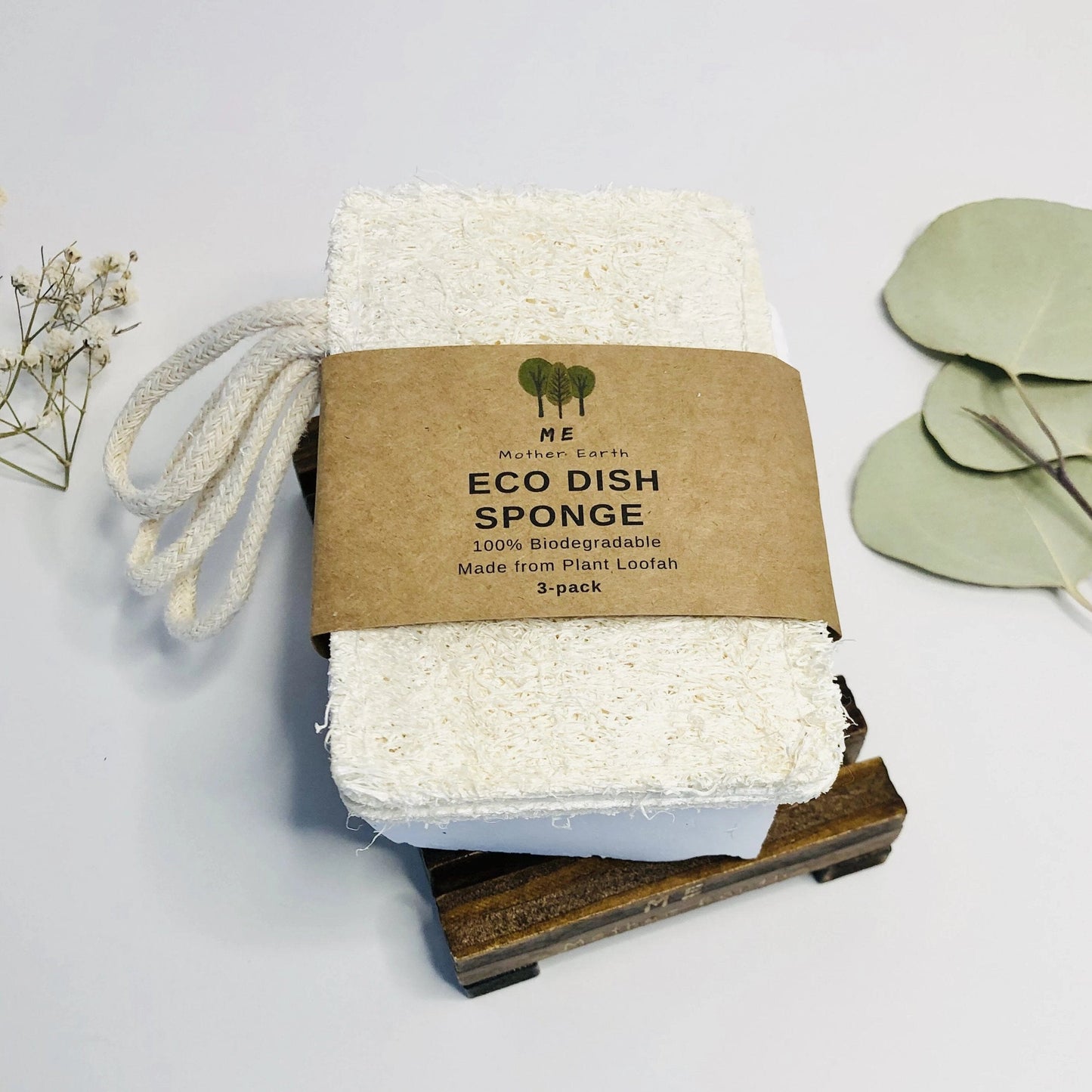 Biodegradable Double Layer Loofah Sponges (3 Pack)