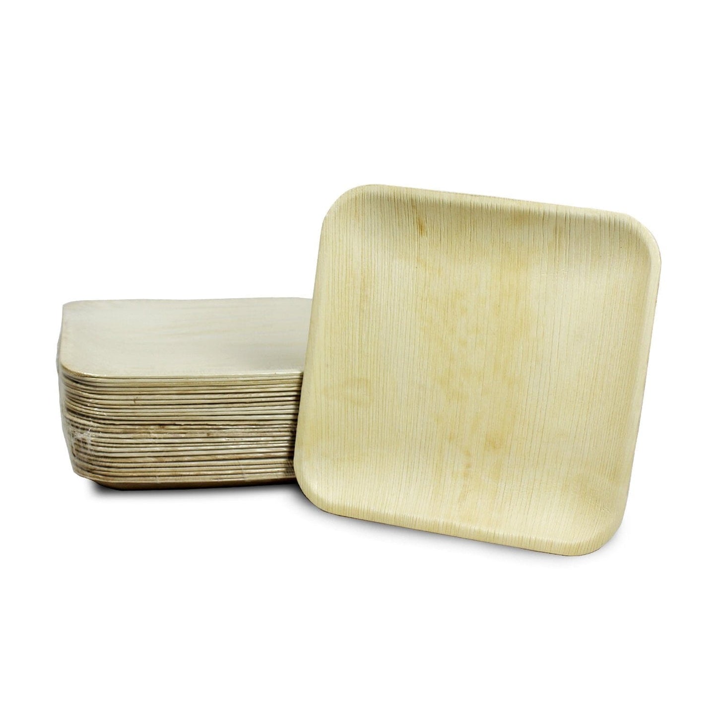 Palm Leaf Square Plates 8 Inch (Set of 25/50/100)