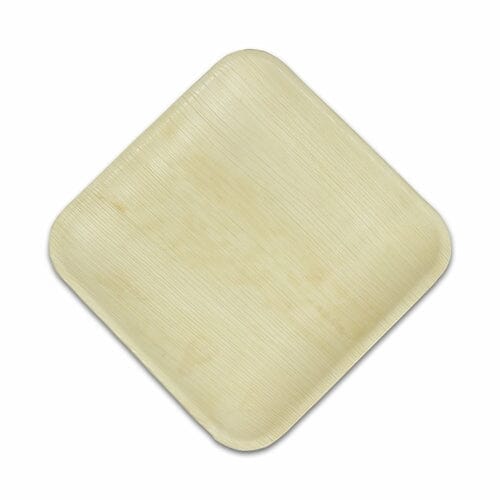 Palm Leaf Square Plates 8 Inch (Set of 25/50/100)