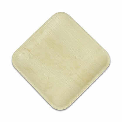 Palm Leaf Square Plates 8 Inch (Set of 25/50/100)