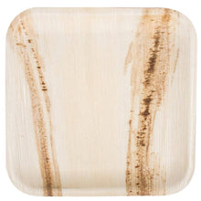 Load image into Gallery viewer, Palm Leaf Square Plates 9 Inch (Set of 25/50/100)
