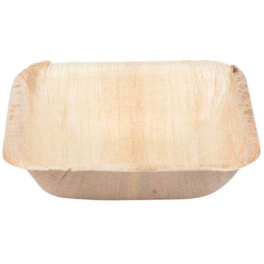 Palm Leaf Square Bowls 3.5 Inch - 3oz Mini (Set of 25/50/100)