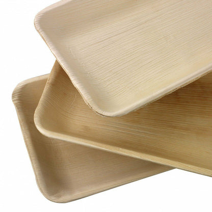 Palm Leaf Trays 9x6 Inch (Set of 50/100)