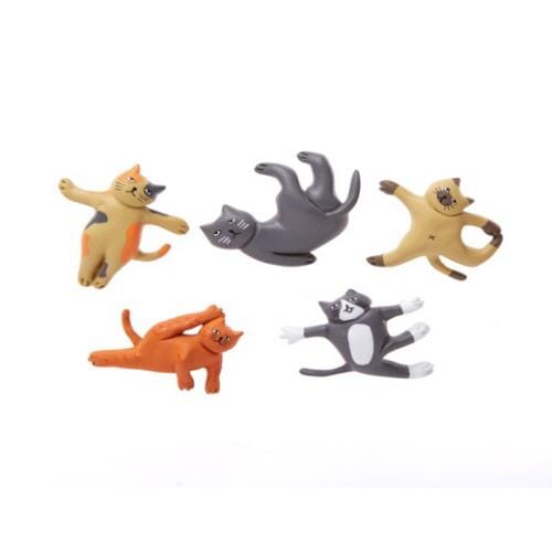 Kikkerland Cat Yoga Magnets