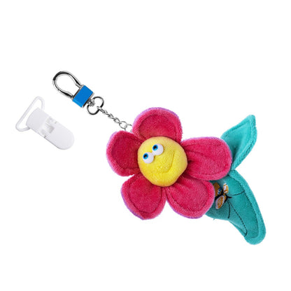 Funny Friends Flower | Artist-Designed Plush AirTag Holder Soft Sculpture