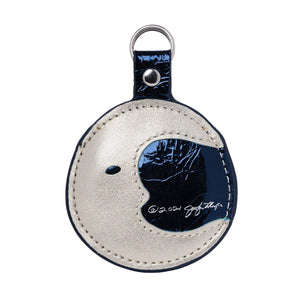 The Keeper Moon | Artist-Designed Custom Leather AirTag Holder