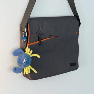 Funny Friends Crab | Artist-Designed Plush AirTag Holder Soft Sculpture