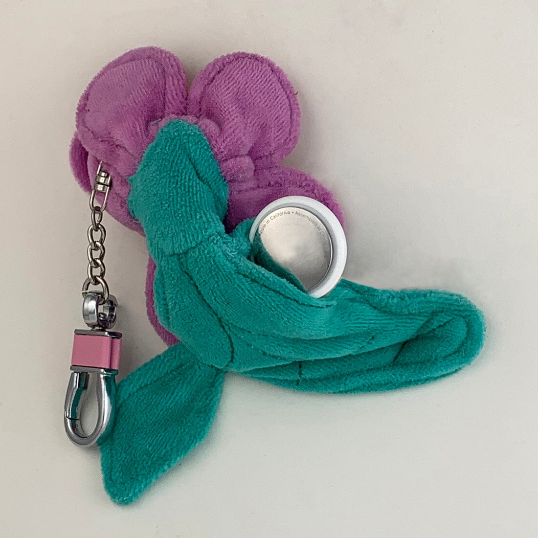 Funny Friends Flower | Artist-Designed Plush AirTag Holder Soft Sculpture