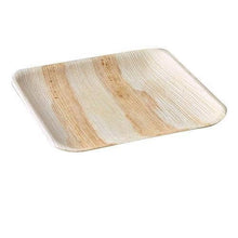 Load image into Gallery viewer, Palm Leaf Square Plates 9 Inch (Set of 25/50/100)
