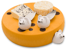 Load image into Gallery viewer, Mobi Mouse House Cheese Wheel Server

