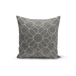 Grey Trellis Pillow Cover