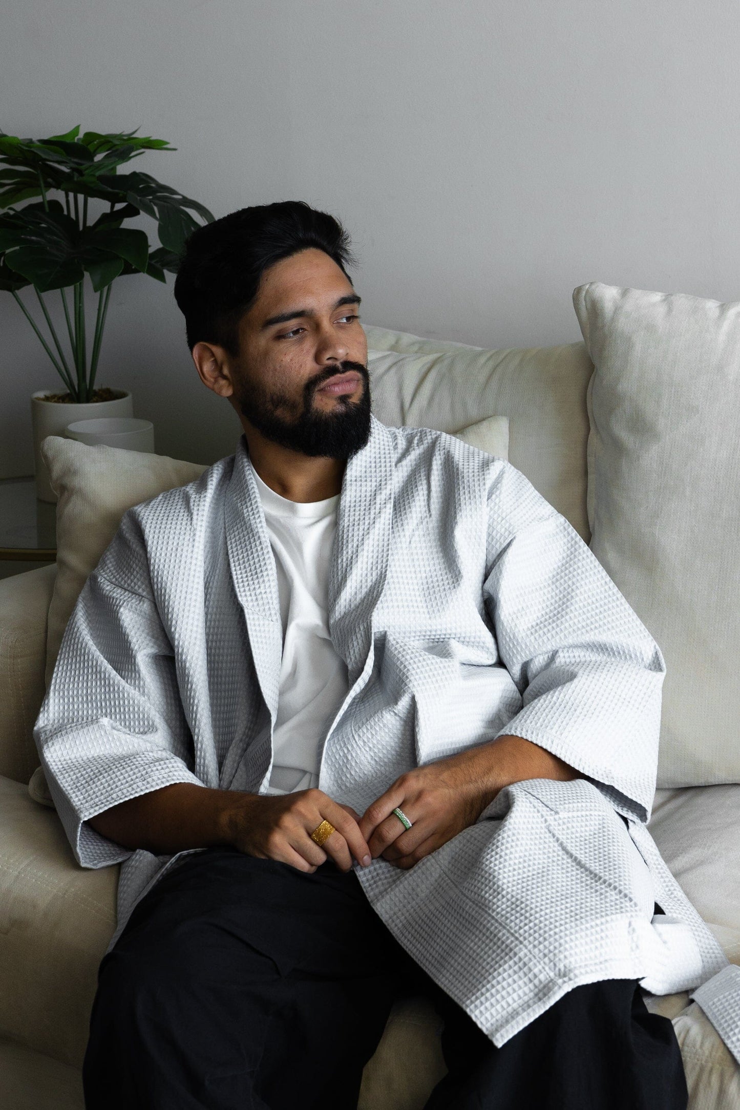 Portland Apron Company Waffle Bathrobe