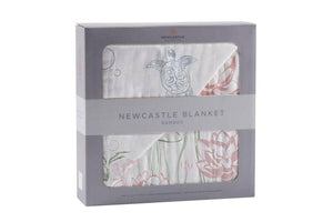Turtles and Water Lily Newcastle Blanket