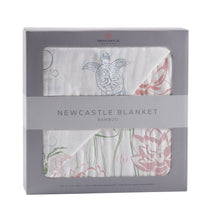Load image into Gallery viewer, Turtles and Water Lily Newcastle Blanket
