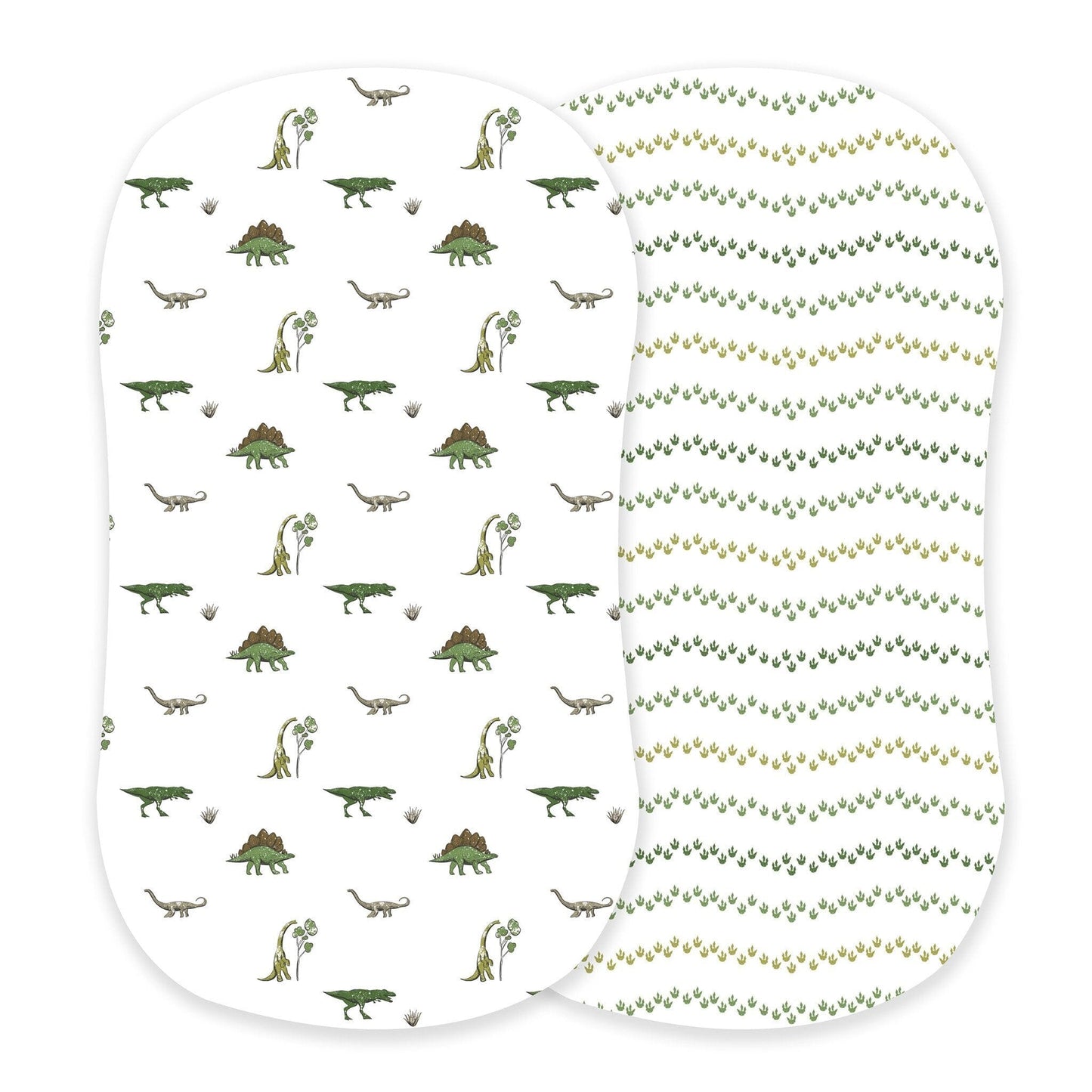 Dino Days and Dino Feet Bassinet Sheets