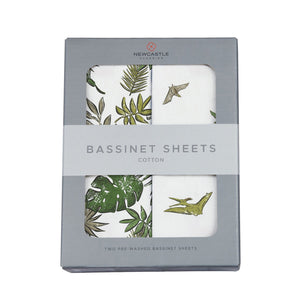 Jurassic Forest and Pteranodon Bassinet Sheets